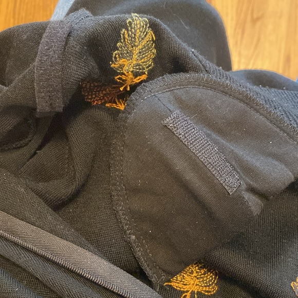 Women’s Black Sweater Dress with Removable Shoulder Pads - Picture 3 of 4